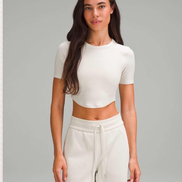 lululemon athletica Tops - Lululemon Hold Tight Crop Top in Bone Size 4